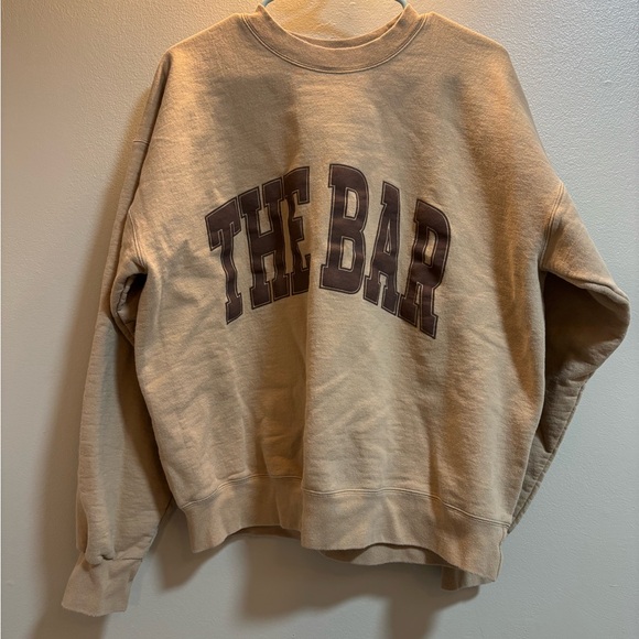 The Bar Tan Crew Neck Sweater - Picture 2 of 6